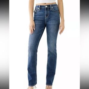 True Religion Billie Mid Rise Women's Straight Leg Jeans SZ 31